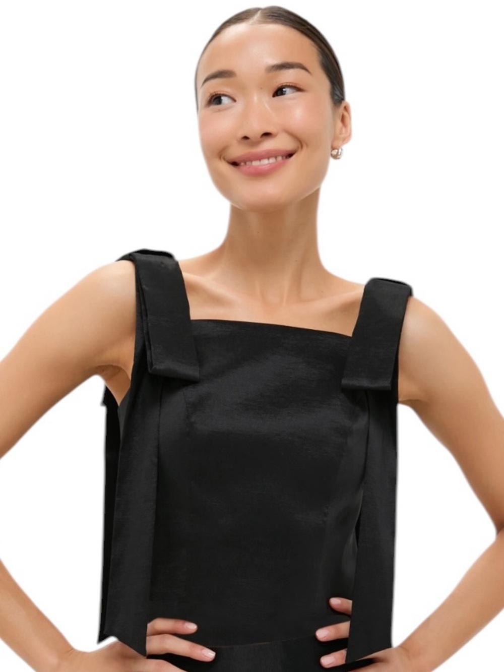 Tuckernuck Black Taffeta Greer Top 6